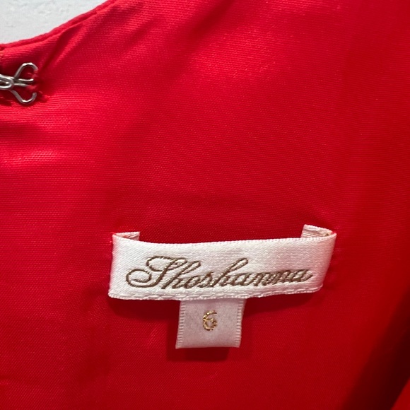 Shoshanna Red V-Neck Silk Sleeveless Mini Dress Women’s Size 6 - Picture 4 of 8